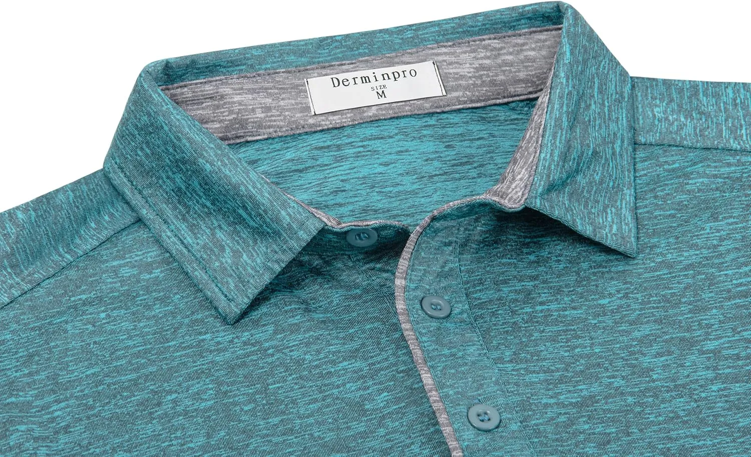 Derminpro Mens Polo Shirts Long Sleeve Quick Dry Athletic Golf T-Shirts