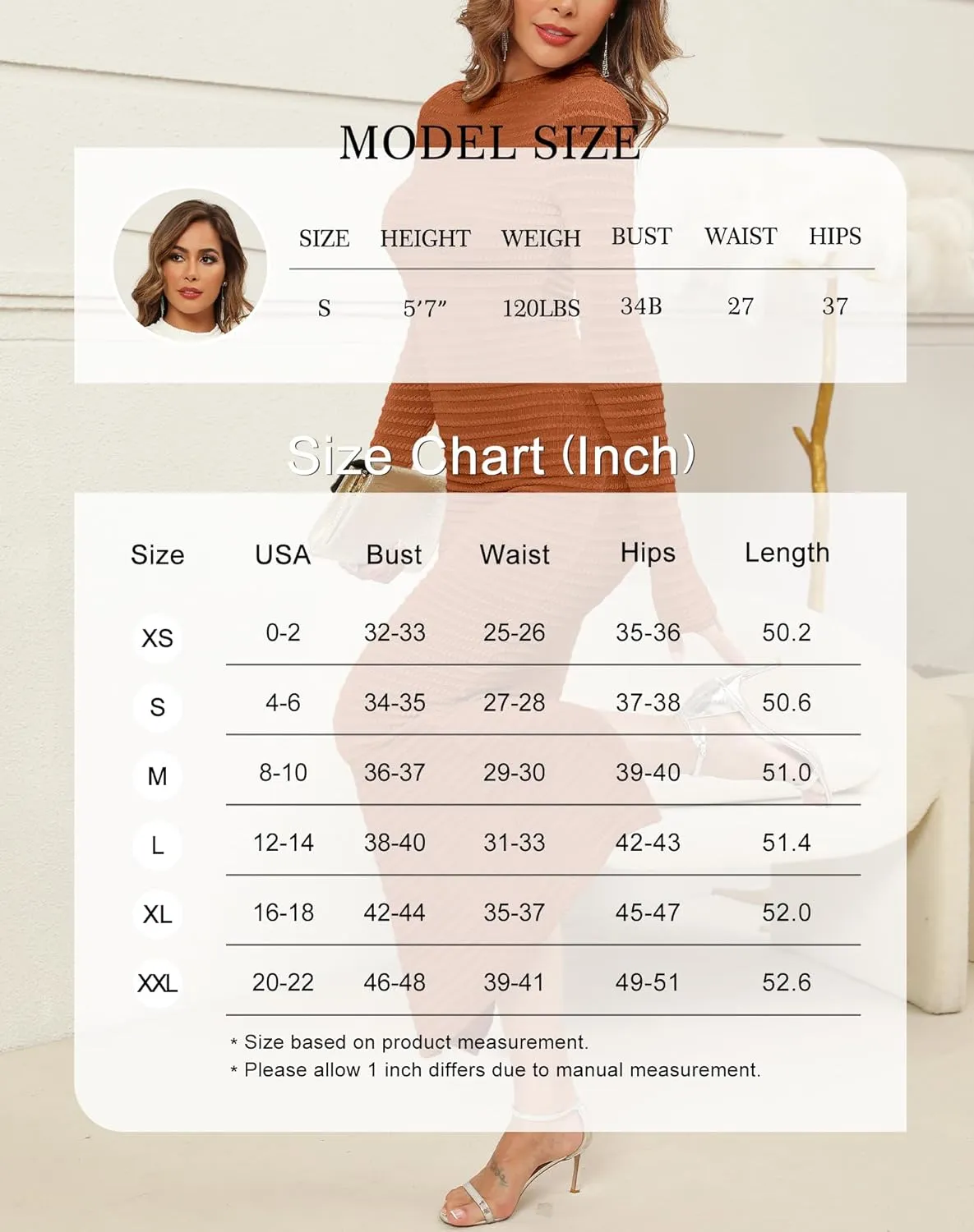 Kranda Women's 2025 Spring Sweater Dress Long Sleeve High Neck Slim Fit Casual Formal Long Bodycon Knit Winter Maxi Dress